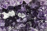 Tall Dark Purple Amethyst Cluster With Wood Base - Uruguay #171973-1